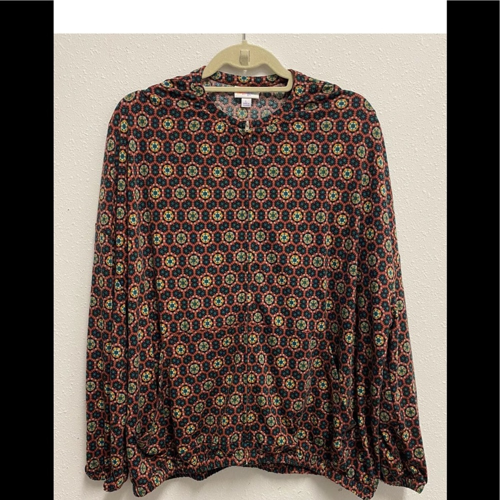 LuLaRoe Supply Zip Up Lightweight Jacket
Size Large